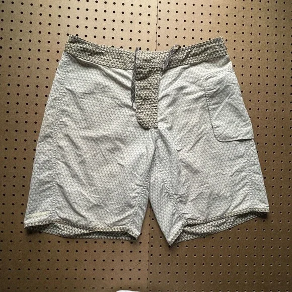 Patagonia Board Shorts Swim Logo Geometric Gray Size 34 Men